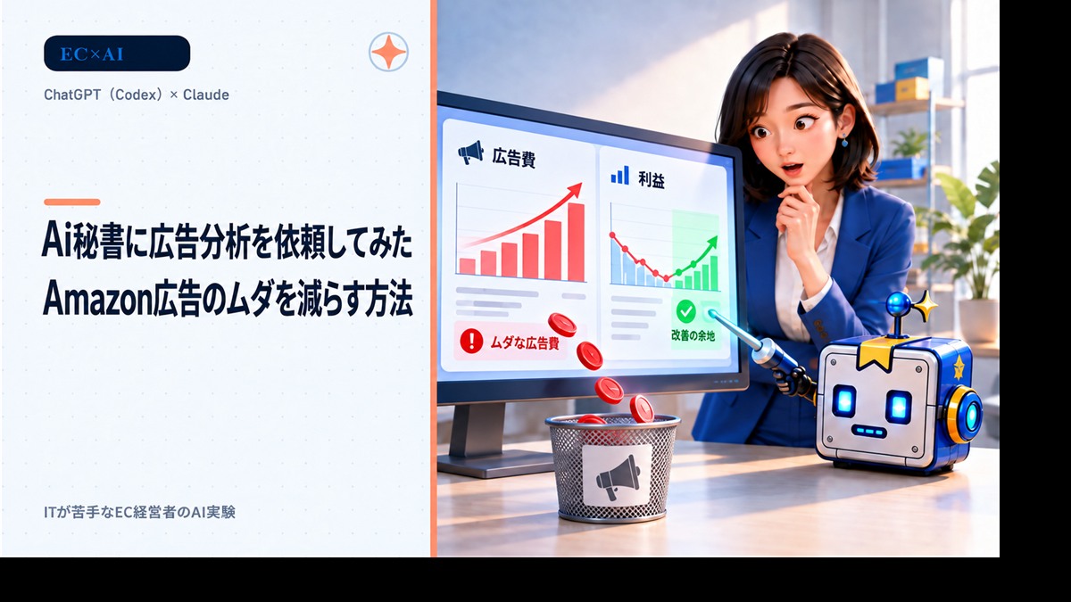 AI秘書に広告分析を依頼してみた|Amazon広告のムダを減らす方法
