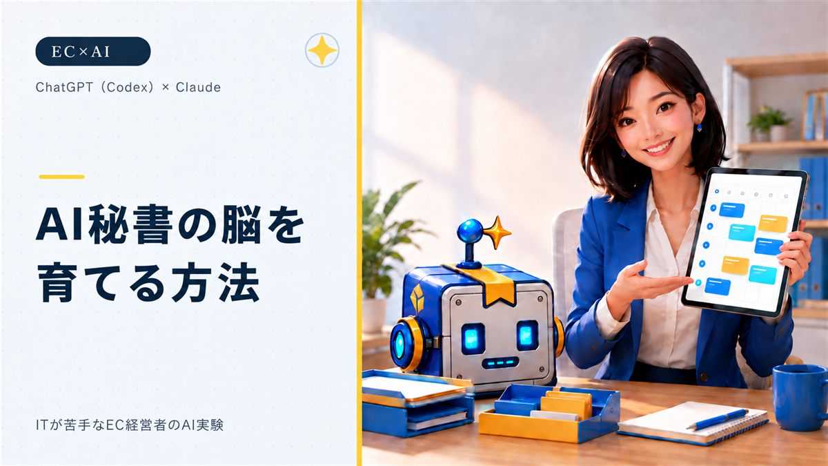 AI秘書の脳を育てる方法|ChatGPT(Codex)とClaudeをObsidianにつなぐ初期設定